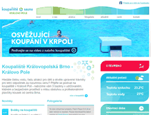 Tablet Screenshot of koupalistekrpole.cz